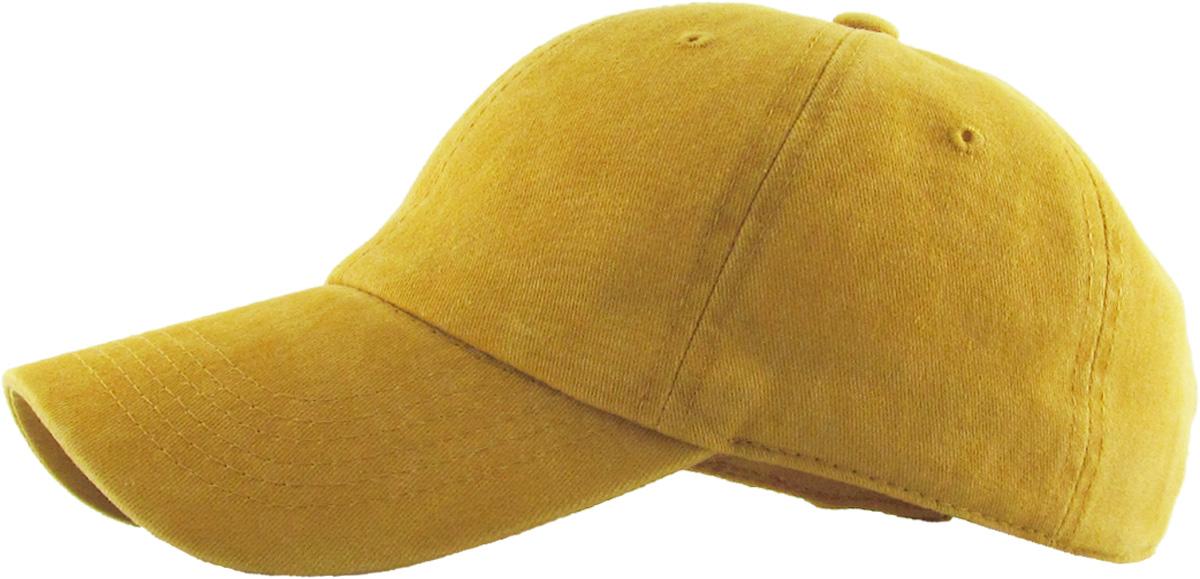 PIGMENT WASHED COTTON BASEBALL CAP ONE SIZE ADJUSTABLE | KBETHOS